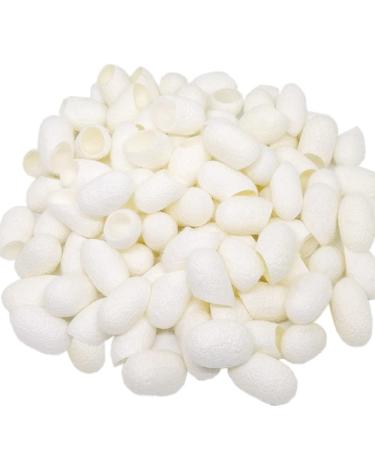 TTSAM 100pcs Fresh Natural Silk Ball Cocoons Facial Cleanser Balls Healthy Skin Care Scrub Face Massage - Buy Online on GoSupps.com