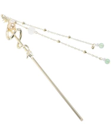 NOLITOY NOLITOY Long Hair Zodiac Dragon Hairpin Headpiece Hanfu Cheongsam Barrette Dragon Metal Barrette Hair Accessories Hair Clips Temperament