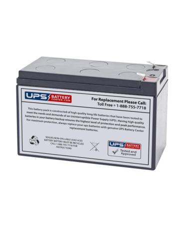 UPSBatteryCenter 12V 9Ah F2 Compatible Replacement for CP850PFCLCD CyberPower UPS Battery