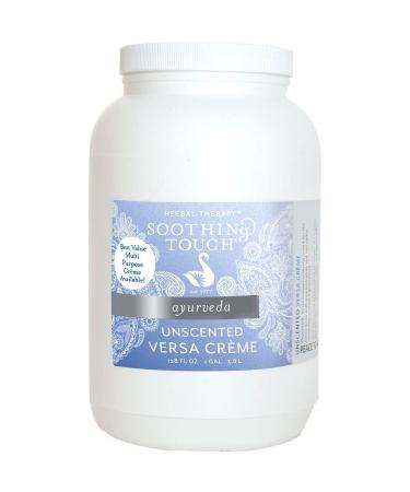 Soothing Touch Unscented Versa Creme, Enhanced Skin Respiration for Face And Body, Maximum Moisture, Repair, Rejuvenation, Non-Greasy, Professional Massage Cream, 1 Gallon