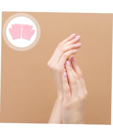 FRCOLOR 2 Pairs Gel Moisturizing Gloves Women Moisturizing Gloves Hand Muffs for Men Hand Moisturising Gloves Overnight Gloves for Dry Hands Night Relief Dipping Spa Skin Gel Miss Pink - Buy Online on GoSupps.com