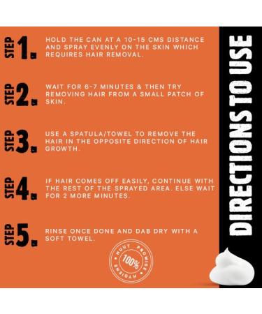 Hair Removal Spray Foam 6.8 Fl Oz Quick Painless Dermatologically Tested | With Aloe Vera & Vitamin E | All Skin Types Unisex | International Shipping Available - Buy Online on GoSupps.com