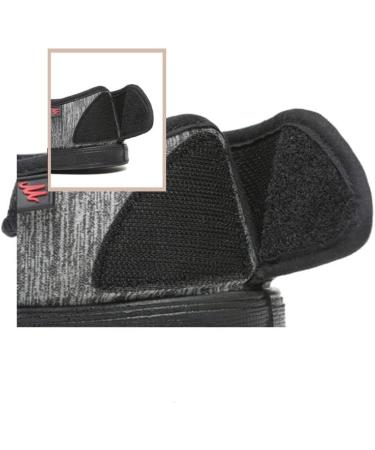 Men's Lightweight Anti Slip Diabetic Shoes - Adjustable Indoor Breathable Slippers - Grey - Size 8.5 - Buy Online on GoSupps.com