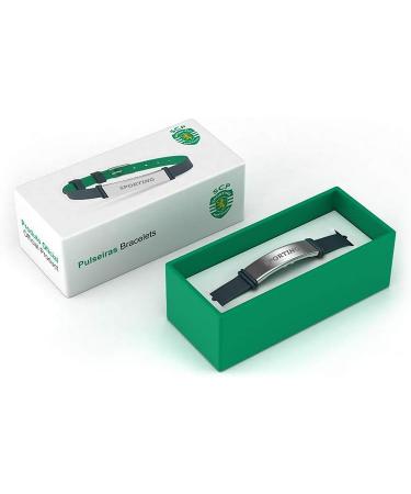 Sporting Clube de Portugal Pulseira - Adjustable Silicone & Stainless Steel Bracelet for Men Women & Children | Fashionable SCP Accessory - Buy Online on GoSupps.com