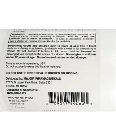 FeroSul 325mg Ferrous Sulfate Coated Easy-To-Swallow Tablets - 100 ct. (Red) - Buy Online on GoSupps.com