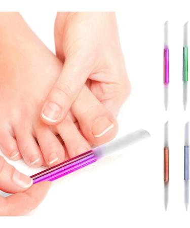 Glass Cuticle Pusher Professional Manicure Stick Nail Cuticle Remover Tools Orange Brushes - Buy Online on GoSupps.com