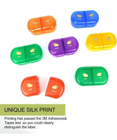 XL Waterproof Weekly Pill Organizer - 14 Compartment 7-Day Travel Medicine Box for Vitamins & Supplements - Buy Online on GoSupps.com