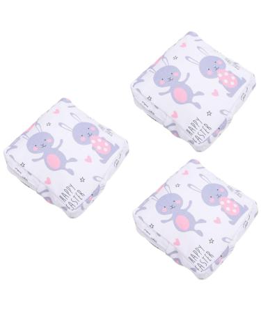 Healeved 3 pieces storage bag outdoor decoration Small organizer bag Outdoor decoration mini cosmetic bag portable menstrual pillow pocket cotton as shown x 3 pieces 13x13x3cmx3pcs
