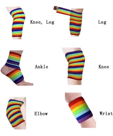 Elastic Bandage | Extra Long Compression Body Wrap | Rainbow Stretch Bandage for Pain Relief - Buy Online on GoSupps.com
