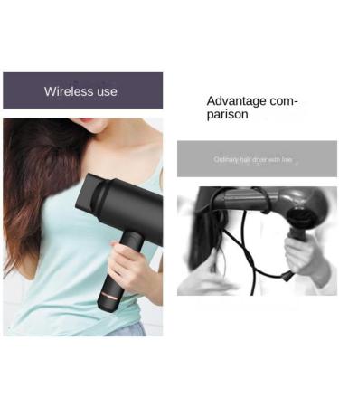 Cordless Hair Dryer Dryer Hair Mini Hair Dryer Dryer Heating and Cool with 2 Speeds Rechargeable Battery Hair Dryers Lightweight Hairdryer for Women Outdoor Hair Dryer - Buy Online on GoSupps.com