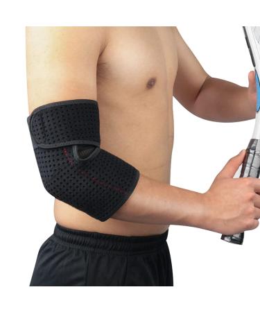 Elbow Brace Support Adjustable Neoprene Arm Wrap Sports Elbow Protector Antislip Arm Guard Compression Sleeve Crashproof Elbow Pad Breathable Tennis Golf Elbow Guard Protector for Men Women(Single) - Buy Online on GoSupps.com