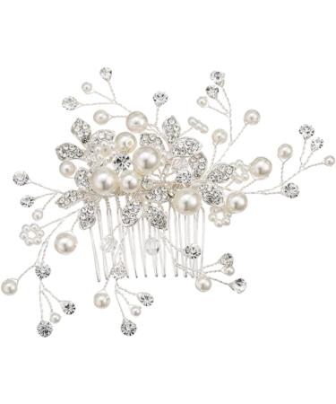 FRCOLOR Set of 3 Bridal Headpiece Tiara Bridal Insert Comb Bridal Hair Comb Hairpin Miss Wedding - Buy Online on GoSupps.com