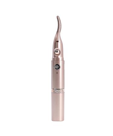Focket Heated Eyelash Curlers USB Rechargeable Electric Eyelash Curler 24H Long Lasting Mini Lash Curler Heated lash Curler for Makeup Tools Women Gifts (Champagne Gold)