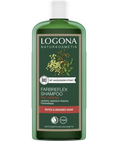 LOGONA Naturkosmetik Reflex shampoo in red-brown color with organic henna