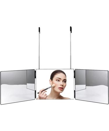Evuioas 3 Way Mirror - Height Adjustable for Self Hair Cutting, Makeup, Styling & Coloring - Hangable On Wall or Tabletop - Buy Online on GoSupps.com