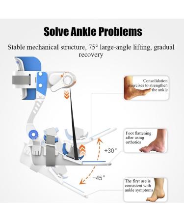 Ankle Fracture Training Brace - Adjustable Rehab Support for Foot Drop & Stroke Recovery (Right Foot - Buy Online on GoSupps.com