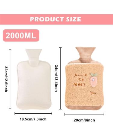 Buy Aomaigad Leak-Proof Hot Water Bottle 2L with Cover - BPA Free Ideal for Hot and Cold Therapy - Buy Online on GoSupps.com