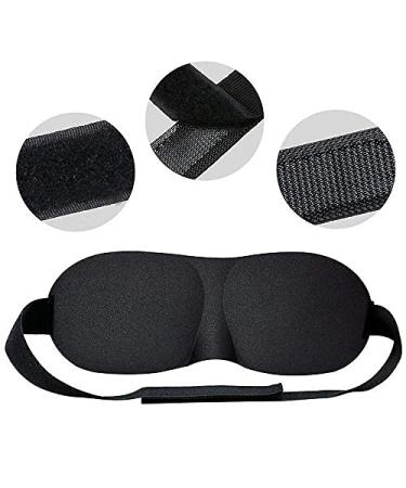 BE SAFE Forever Silk Sleeping Face Eye Mask Blind Fold Cover for Travel/Sleep for Men/Women Unisex EYE-Black-003