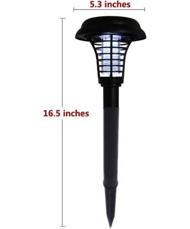 Krfnmy Solar Mosquito Killer Outdoor Led Household Mosquito Killer Environmentally Friendly Lawn Mosquito Killer Lamp for Indoor and Outdoor Use 16.5*5.3 inches Purple white - Buy Online on GoSupps.com