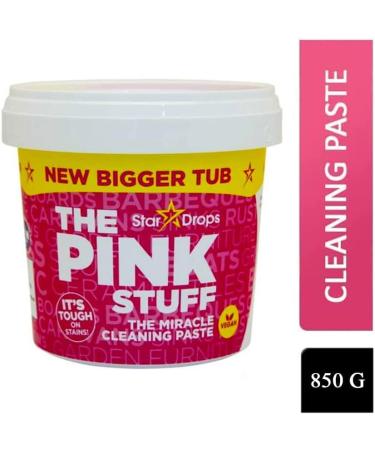 Pkge New Bigger Tub 850g Pink Stuff Cleaning Paste - Non-Toxic All Purpose Cleaner with Sponge - Kitchen, Oven, Bathroom Stain Remover - Buy Online on GoSupps.com