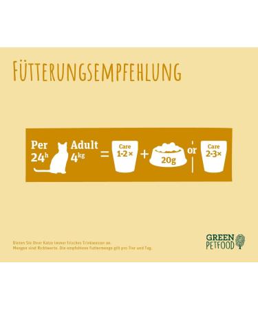 Green Petfood Faircat Care - Grain-Free Wet Food for Sensitive Adult Cats (8 x 85g) with Chicken & Cranberry - Buy Online on GoSupps.com