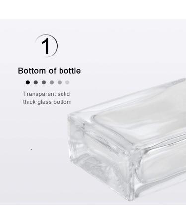 Enenes Glass Refillable Perfume Bottle 6 Pcs Portable Square Empty Glass Perfume Atomizer Bottle 30ml/1 oz. Spray Glass Bottle Atomizer Container Black - Buy Online on GoSupps.com