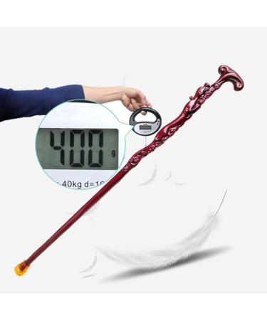 Wooden Walking Stick Solid Cane Old Man's Walking Stick Dragon Head Solid Wood Walking Stick Handcrafted Wood Carved Traditional Style Wooden Canes with Rubber Tip 94Cm Durable (Size : 94cm) - Buy Online on GoSupps.com