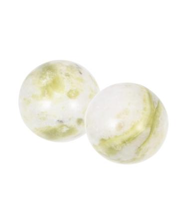 Homsfou 1 set of gymnastics ball Chinese gifts Chinese hand balls massage ball The gift muscle balls of the hand baoding balls healthcare lantian jade china practice ball
