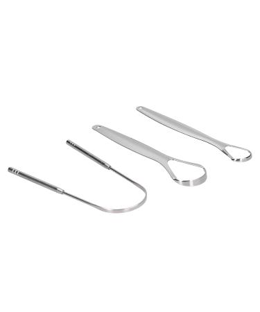 3PCS Portable Stainless Steel Tongue Cleaner - Effective Oral Care Tools for Better Oral Health - Buy Online on GoSupps.com