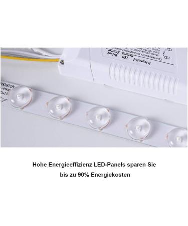 Puchika 40cm Ultra Thin LED Ceiling Lamp - Stylish Office & Children's Room Lighting | Energy Class F | Black 24W - Buy Online on GoSupps.com