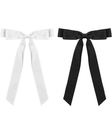 Satin Hair Bow Clips Set for Women, Girls, and Kids - Perfect for Christmas, Birthdays - French Tassel Barrette Hair Accessories - Buy Online on GoSupps.com