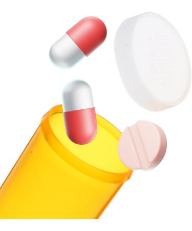 Healeved Empty Pill Bottles with Caps 25pcs Medication Vials 8DR Plastic Medicine Containers Clear Containers Pill Cases Organizers 6.70X2.80X2.80CM - Buy Online on GoSupps.com