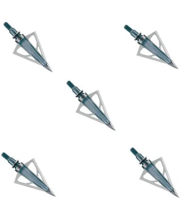 New Archery Products NAP Thunderhead Hunting Micro Grooved Ferrule Diamize Sharpened Fixed Blade 5 Pieces Broadhead Set 100 grain One Size