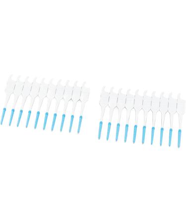 Buy Portable Silicone Interdental Brushes - 200 Pack Mint Green | Travel-Friendly Toothpicks for Gum Protection - Buy Online on GoSupps.com