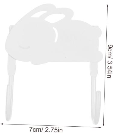 Housoutil Coat Hooks 2pcs Cute Rabbit Hook Coat Rack Spray Paint s Door Coat Hanger Door Hanging Drawer - Buy Online on GoSupps.com