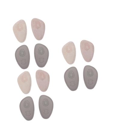 NOLITOY 6 Pairs Half Size Pad High-Heel Insoles High Heel Inserts Forefoot Support Gel Sports Shoe Pad Boot Insoles Anti-wear Insoles Heel Inserts for Boots Comfortable Leather