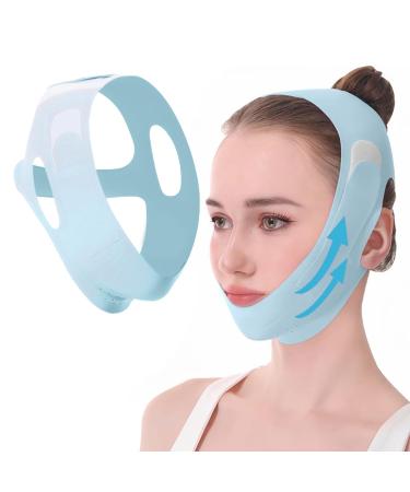 Gaine Visage Liftant masque de shaper pour le visage masque de modelage du visage en v Peut tre utilis la maison ou pendant le sommeil bleu
