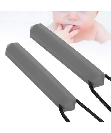 Buy 2 Pieces Baby Bite Ring Toy - Sensory Chew Necklace Food-Grade Silicone High-Temperature Resistant Perfect for Boys & Girls (Gray) - Safe Teething Solution - Buy Online on GoSupps.com