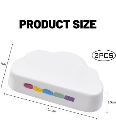2 Pieces Cloud-Shaped Rainbow Bath Bombs Gift Set 110g Each Large Striped Fizzy Bath Bombs for Kids Adults Handmade Natural Vegan Bath Fizzies with Strawberry Oils Ideal for Relaxing Spa Bath - Buy Online on GoSupps.com