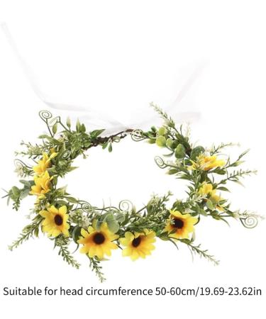 JSGHGDF Flower Headbands Women Bride Flower For Wedding Party Supply Garlands Wreath Headbands White - Buy Online on GoSupps.com