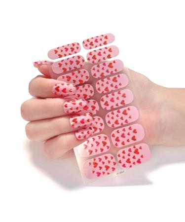 On Nail Polish Strips Glitter Starry Marble Semi Cured Gel Nail Polish Strips Gel Nail Stickers Full Nail Wraps on Nail Polish Strips Ze0244