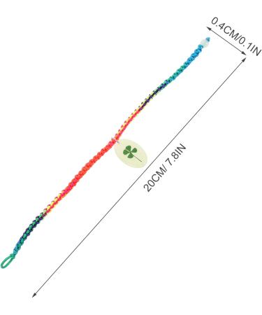 ABOOFAN 20 Pcs Bracelet Patrick Day Bracelet Fortune Wrist Chain Four Leaf Charm Bracelet Shamrock Bracelet Womens Gifts Dainty Bracelet Chain for Girl Miss Jewelry Spring Resin - Buy Online on GoSupps.com