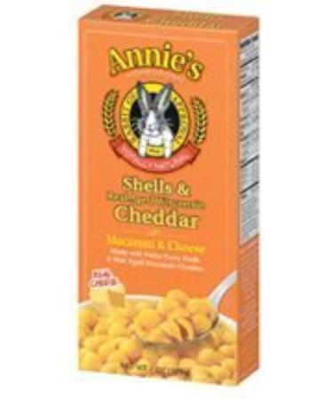 Annie's Homegrown Macaroni and Cheese Organic Shells and Real Aged Cheddar 177 g Box of 12 - Buy Online on GoSupps.com