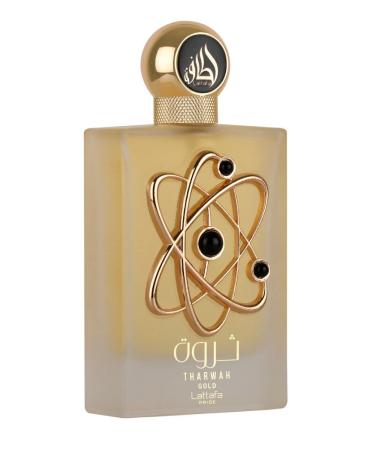 Lattafa Perfumes Tharwah Gold for Unisex Eau de Parfum Spray 3.4 Ounce Floral - Buy Online on GoSupps.com