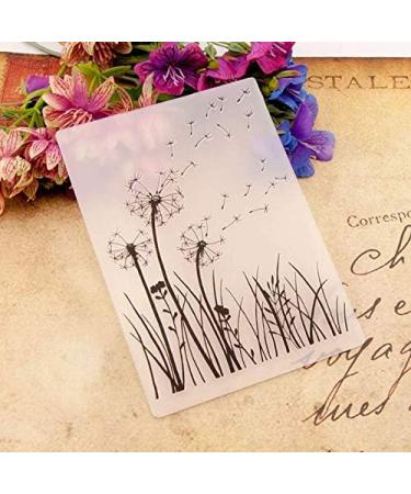 Joyful Home 1PC Dandelion Background Embossing Folder - DIY Floral Card Making Template - Buy Online on GoSupps.com