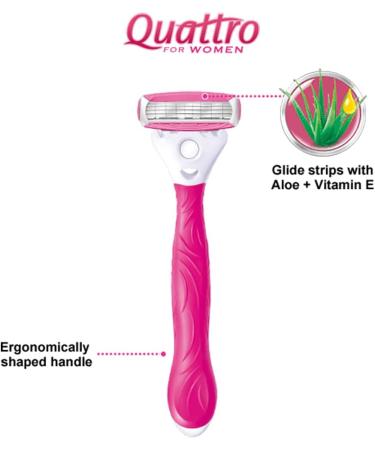 Buy Wilkinson Sword Quattro Razor for Women | Smooth Shaving & Worldwide Shipping - Buy Online on GoSupps.com