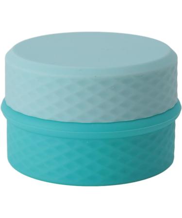 Silicone Cream Jars with Spoon Travel Silicone Makeup Container Portable 3 in 1 Outdoor for Women (Sky Blue) - Buy Online on GoSupps.com