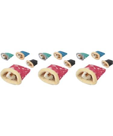 POPETPOP Hamster Sleeping Bag : 3pcs Winter Warm Hamster Bed Small Animal Hideout Pouch Small Pet Nest for Hedgehog Random Color(13 x 12 x 6cm) 13L x 12W x 6H cm As Shownx3pcs - Buy Online on GoSupps.com