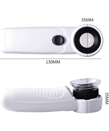 Handheld Magnifying Glass Acrylic Stent 1 LED Light White 130 * 35 * 35mm (with Battery) Good Times - Buy Online on GoSupps.com