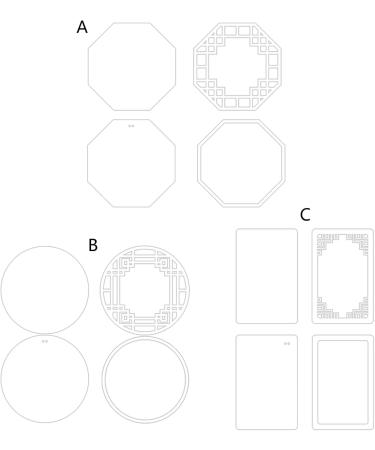 Retro Geometric Shape Quicksand Mold Empty Plates Clear Acrylic Quicksand Blank Plate DIY Quicksand Blank Card Brick Acrylic Display Card - Buy Online on GoSupps.com